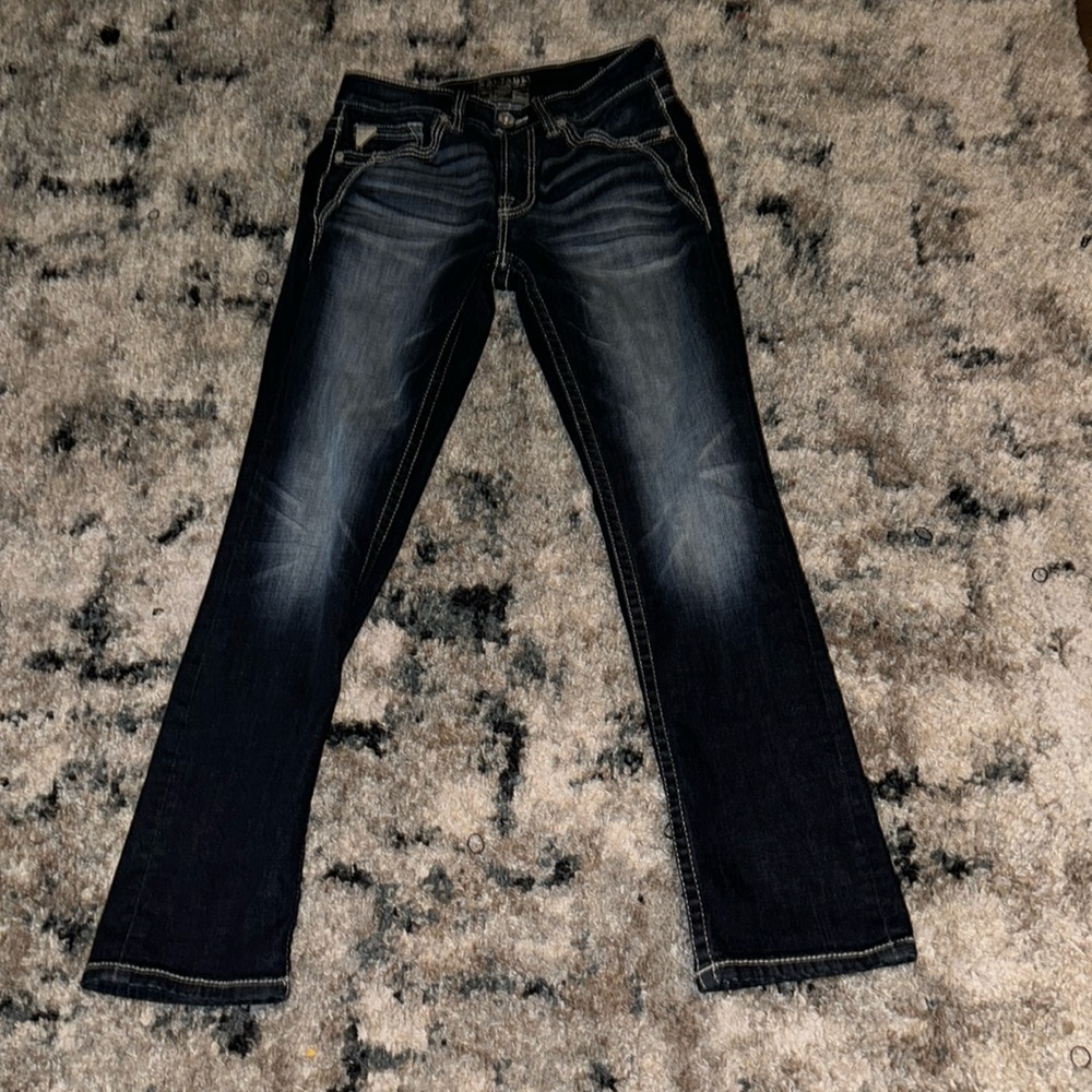 Salvage jeans from buckle